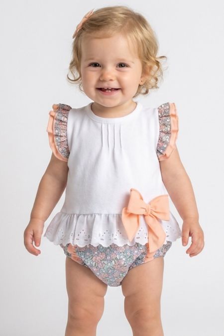 Calamaro baby girls tunic and knicks 11114 Blue