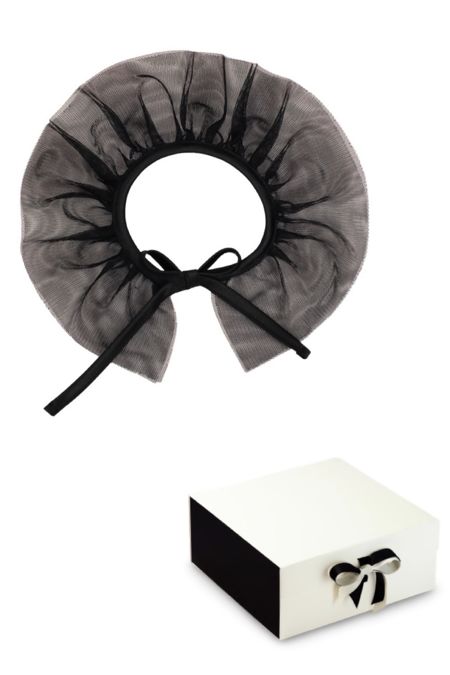 Calamaro Tulle neck tie 76009-2526 black