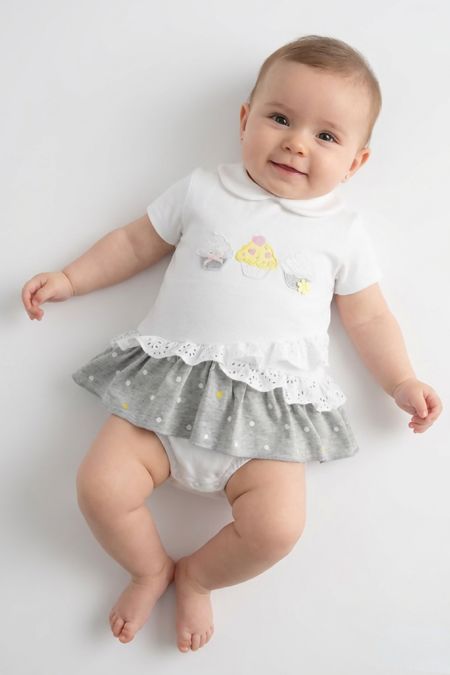 I Do baby girls summer romper 42173-021 white