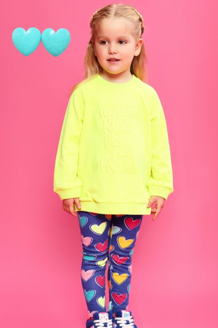 Agatha Ruiz neon yellow legging set 8731-225