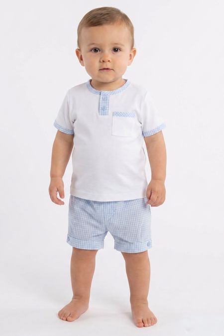 Mintini baby boys 2 piece set MB2714-19 Blue