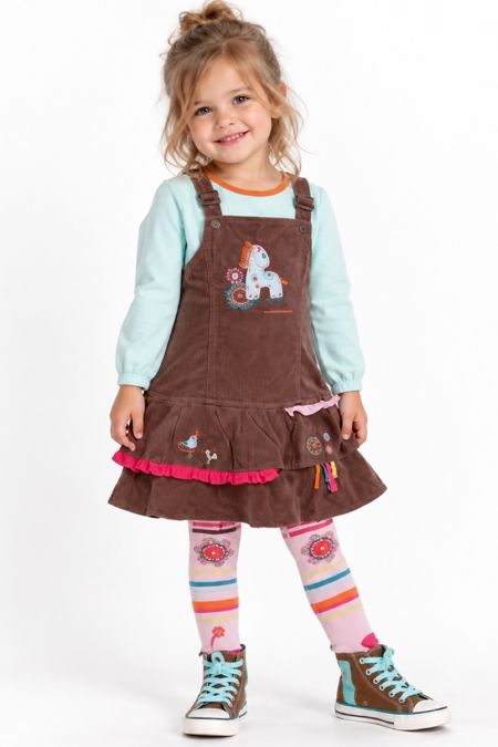 Deux par Deux girls pinafore and top C76/C46