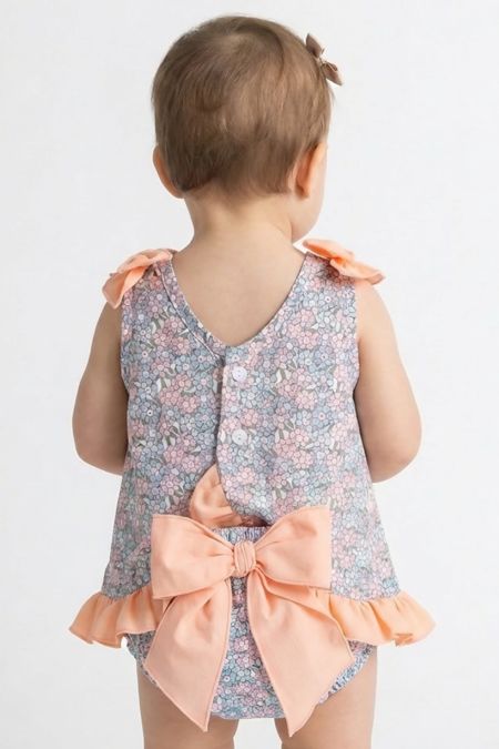 Calamaro baby girls tunic and knicks 22077 Blue
