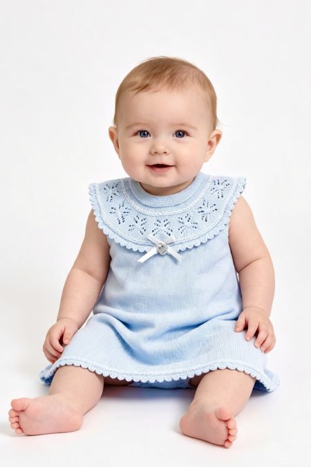 Granlei baby girls sleeveless dress 126-176 Blue