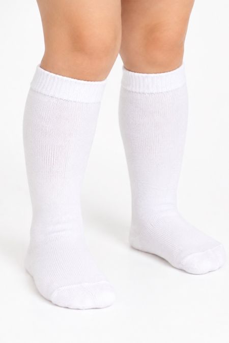 Condor plain stitch knee high sock 2019-2-200 White