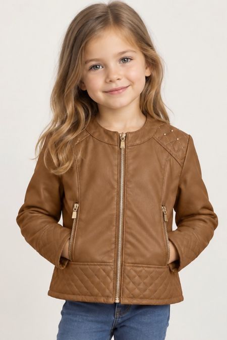 Mayoral Girls Jacket 4474-16 Tan
