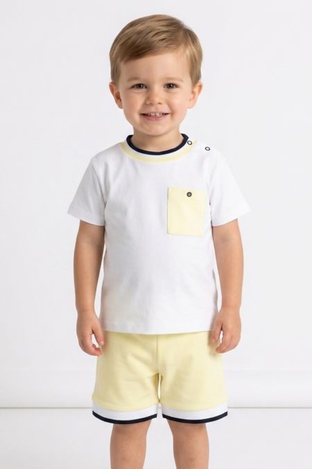 Little Star boys T shirt and short set SG164 LEM-NY