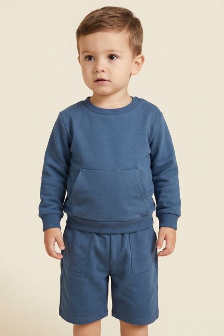 Little Star boys jumper and short set SG253 NAVY