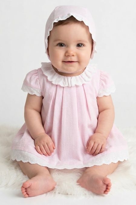 Sardon Girls Top, Knicks & Bonnet 18AB-115-18 PK