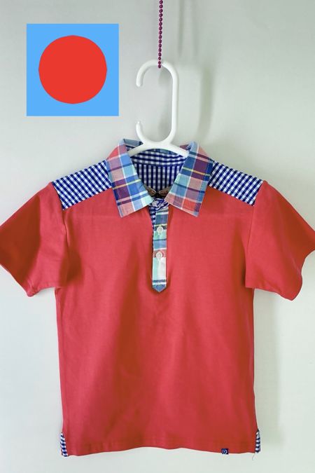 Deux Par Deux Boys Polo U74-16 Coral