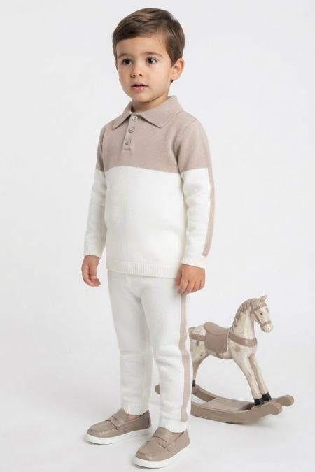 Granlei boys jogsuit 224-472L3 ivory-arena