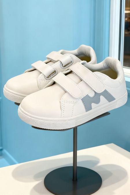 Mitch & Son boys Letter trainers MS22901 WH-BL