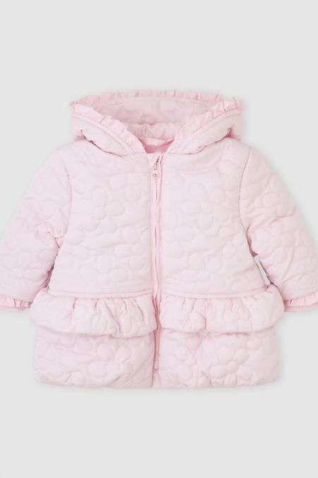 Tutto Piccolo girls flower embroidered coat 2559W26 PINK