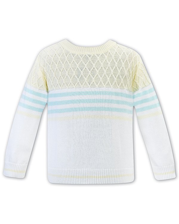 Sarah Louise boys cotton knit jumper 011964 WH-LEM