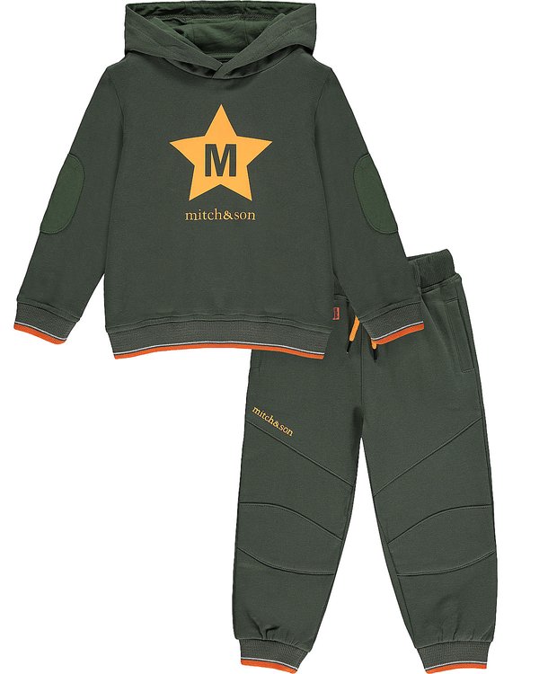 Mitch & Son boys hoody tracksuit MS21604 Khaki Millar