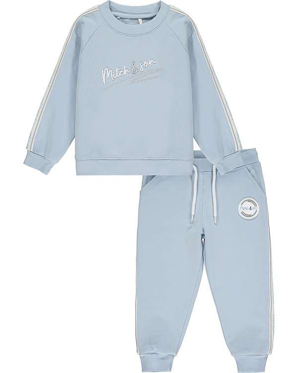 Mitch & Son boys Signature tape tracksuit MS22105 blue ANTHONY