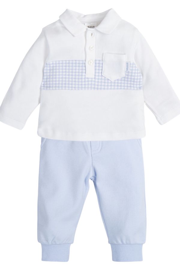 Tutto Piccolo boys 2 piece outfit 4590W22 SKY BLUE