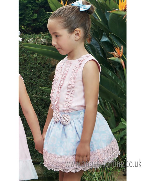 Miranda girls summer blouse & skirt 23-0221-2F