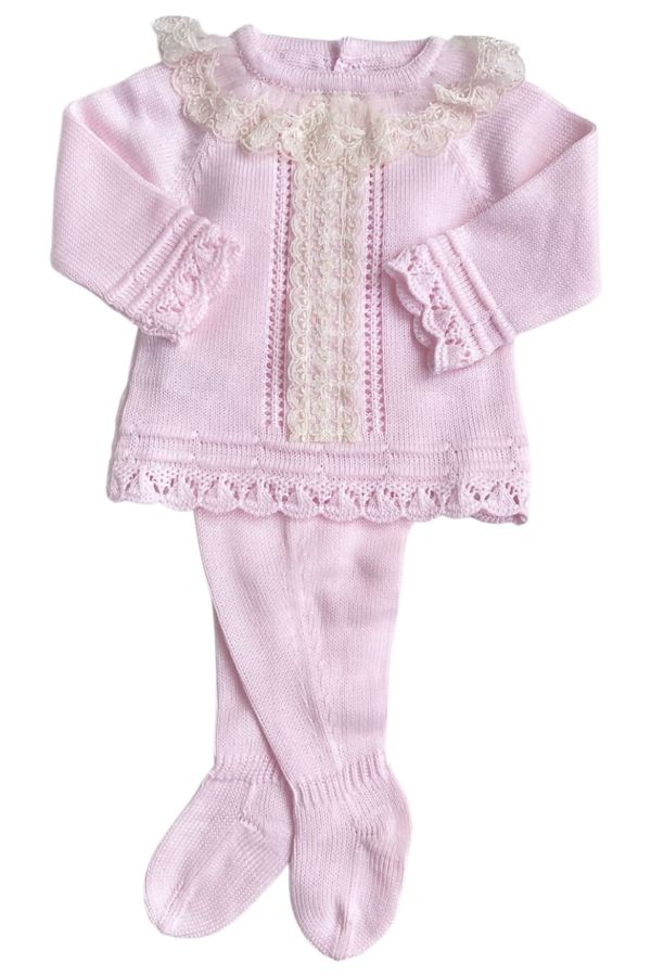 Macillusion baby girls jumper and footsie 8818 Pink